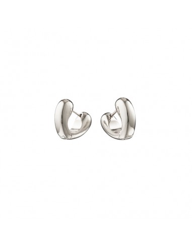 LOVE HOOPS EARRINGS - POLISHED SILVER