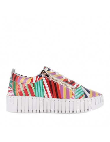 BUMP - WHITE STRIPE MULTI PATENT