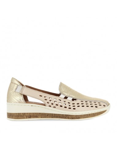 MINDY - CREAM/GOLD LEATHER