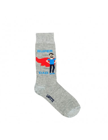 SUPER DAD SOCK - MARLE GREY