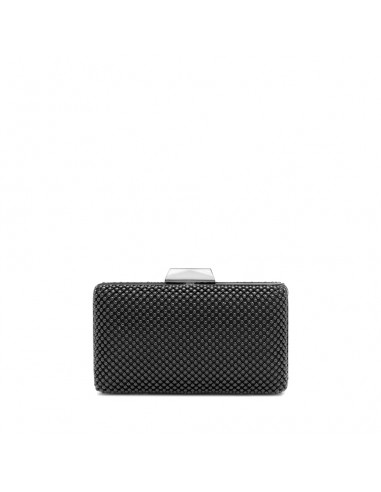 NATASHA BALL MESH CLUTCH - BLACK