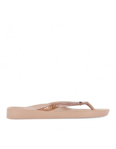 ARCH SUPPORT SHIMMER THONGS - BRONZE SHIMMER