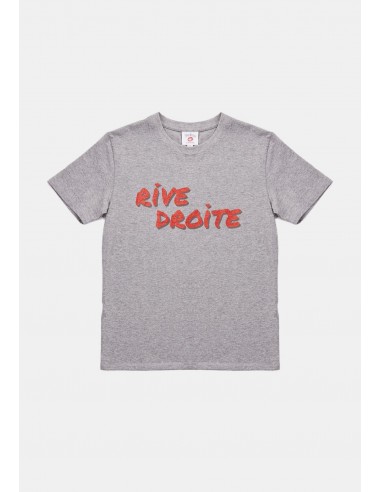 T Shirt-Rive Droite Gris Chiné