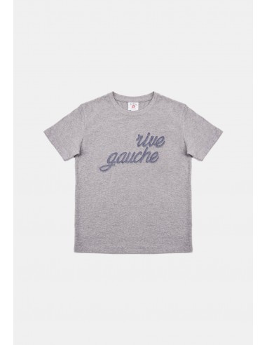 T Shirt-Rive Gauche Gris Chiné