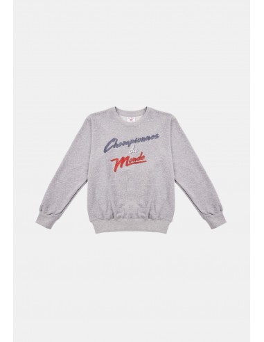 Sweatshirt-CHAMPIONNES GRIS CHINE