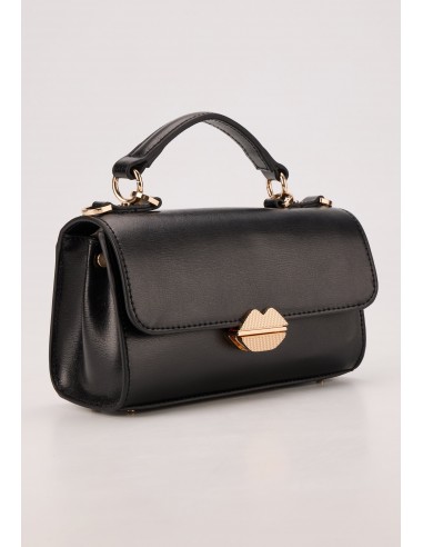 Small Satchel-Sealed With A Kiss Noir