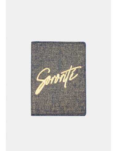 Porte Passeport-Sororite Gold Denim