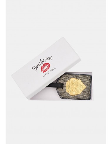 Luggage Tag-Sororite Gold Denim